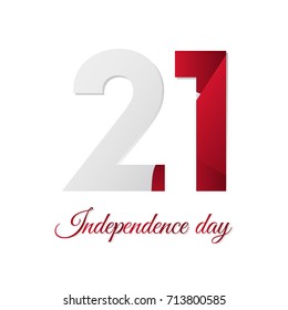 Malta independence day. Vector illustration.