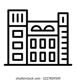 Malta landmark icon outline vector. Beer cross. Pub emblem