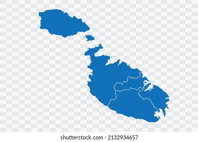 Mapa de Malta Color azul en la columna de fondo