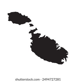 malta map icon vector illustration simple design