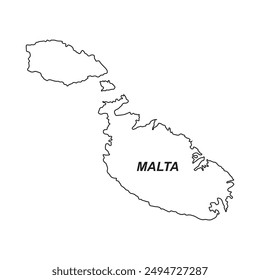 malta map icon vector illustration simple design