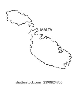 Malta map icon,vector illustration symbol design