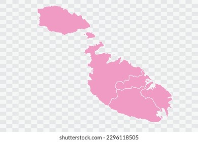 Mapa de Malta Color rosa Archivos de calidad de fondo png