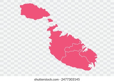 Malta Map Punch Farbe Hintergrundqualität Dateien png