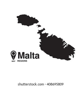 Malta map regions