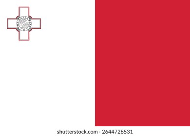 Bandeira nacional de Malta. Bandeira de Malta
