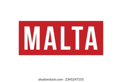 Malta Rubber Stamp Seal Vector