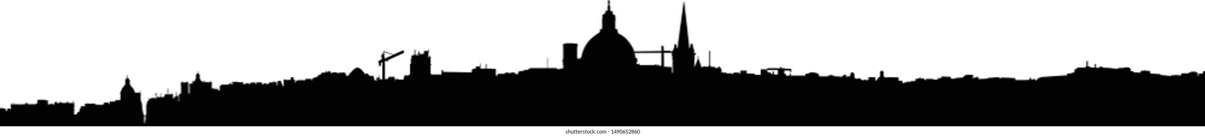 malta silhouette cityscape malta city backround