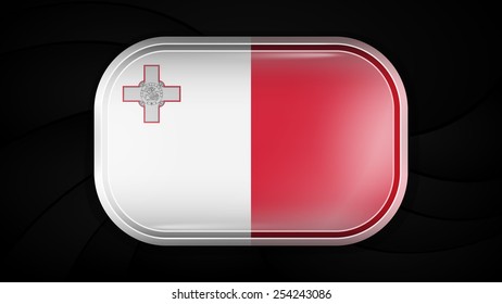 Malta. Vector Flag Button Series. Rectangular Shape This image is a vector illustration and can be scaled to any size without loss of resolution. This image will download as a EPS file.
