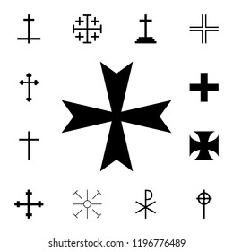 Maltese cross icon. Detailed set of cross. Premium graphic design. One of the collection icons for websites, web design, mobile app on white background