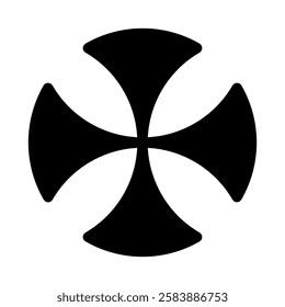 Maltese cross icon symbol vector illustration