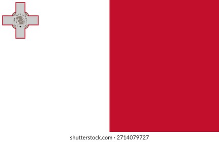 Icono de la bandera maltesa en alta calidad utilizado en el país de Malta