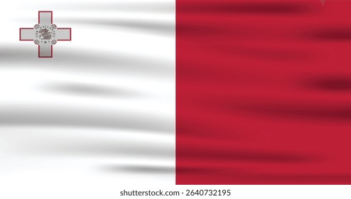 Maltese Flag Vector Icon Design