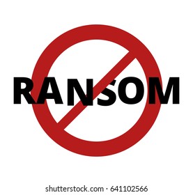 malware attack. ransom malware name is wanna cry. cyber virus. vector icon