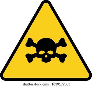 malware attention hazard on white background. danger warning circle sign. radiation symbol.