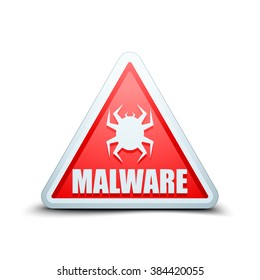 Malware Attention Hazard sign