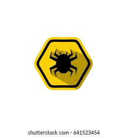 Malware Attention Hazard sign