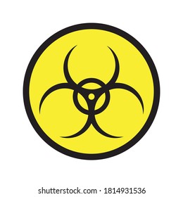 Malware Attention Hazard sign icon vector illustration