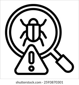 Malware Detection Icon Element For Design