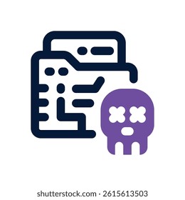 malware dual tone icon. Sleek and modern vector icon for websites, mobile apps, marketing materials, and corporate design. Fully scalable and ready to use.