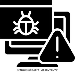 Malware Icon Element For Design