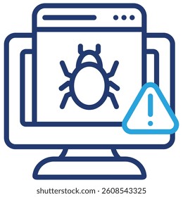 Malware Icon Element For Design