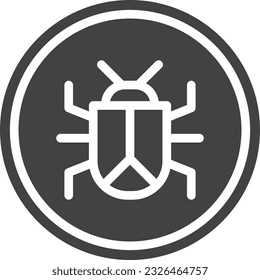 Malware Icon image. Suitable for mobile application.