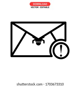 malware icon or logo isolated sign symbol vector illustration - high quality black style vector icons
