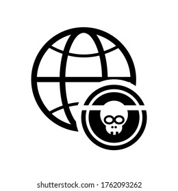 Malware icon or logo isolated sign symbol vector illustration - high quality black style vector icons
