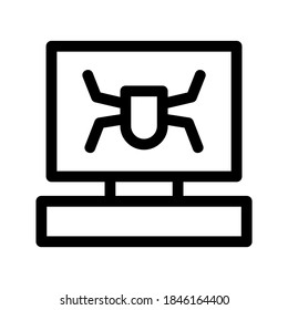 Malware icon or logo isolated sign symbol vector illustration - high quality black style vector icons
