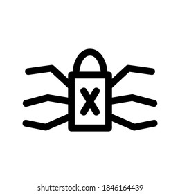 Malware icon or logo isolated sign symbol vector illustration - high quality black style vector icons
