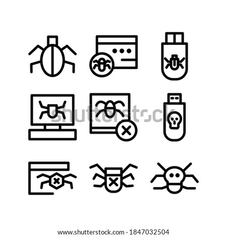 Malware icon or logo isolated sign symbol vector illustration - Collection of high quality black style vector icons
