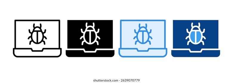 Malware Icon Set Multiple Style Collection