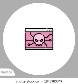 Malware icon sign vector,Symbol, logo illustration for web and mobile