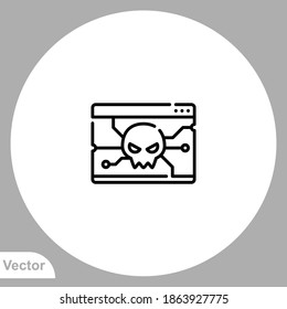 Malware icon sign vector,Symbol, logo illustration for web and mobile