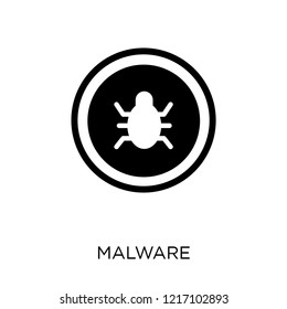 Malware icon. Malware symbol design from Internet security collection. Simple element vector illustration on white background.