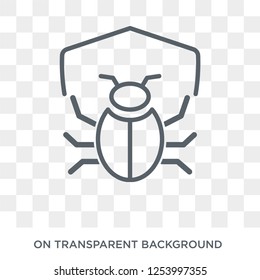 Malware icon. Trendy flat vector Malware icon on transparent background from Internet Security and Networking collection. High quality filled Malware symbol use for web and mobile