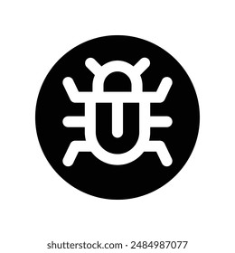 malware icon. vector glyph icon for your website, mobile, presentation, and logo design.