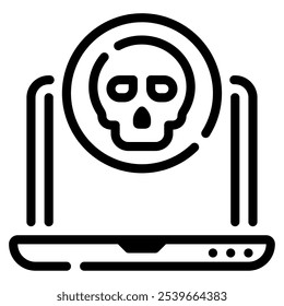 Malware icon for web, app, infographic, etc