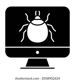Malware inside monitor, solid design of computer bug