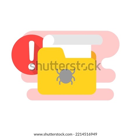 malware, malicious file concept illustration flat design vector eps10. modern graphic element for landing page, empty state ui, infographic, icon