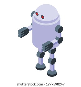 Malware robot icon. Isometric of Malware robot vector icon for web design isolated on white background