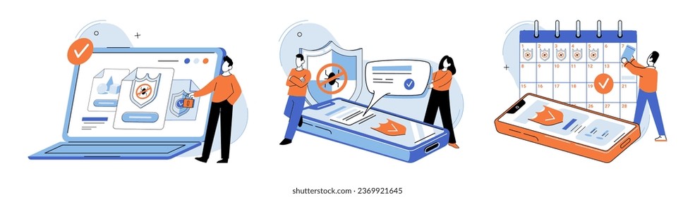 Malware spyware virus. Vector illustration. Fraudulent activities require strong security measures and vigilant monitoring Warnings help users identify potential security risks and malware threats