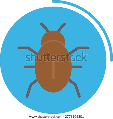 Malware Storage Threat Flat Vector Icon Design