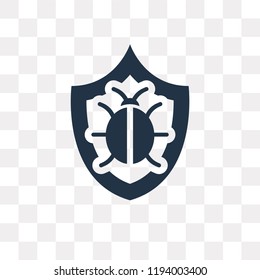 Malware vector icon isolated on transparent background, Malware transparency concept can be used web and mobile