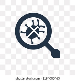 Malware vector icon isolated on transparent background, Malware transparency concept can be used web and mobile