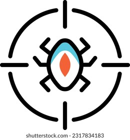 malware  Vector illustration on a transparent background. Premium quality symmbols. Line Color vector icons for concept and graphic design.