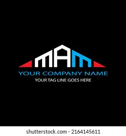 MAM letter logo creative design with vector graphic