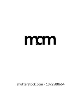 mam letter original monogram logo design