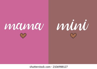 
Mama and baby t shirt design 